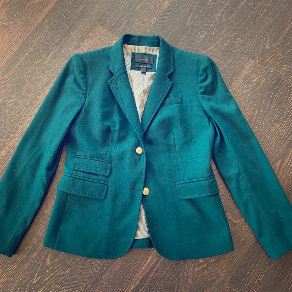 Gorgeous Green JCrew Schoolboy Blazer